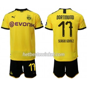 Borussia Dortmund Sergio Gomez 17 Kind Voetbaltenues Thuis 2019/20 - SS (+ Korte broeken)